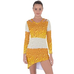 Bubble Beer Asymmetric Cut-out Shift Dress
