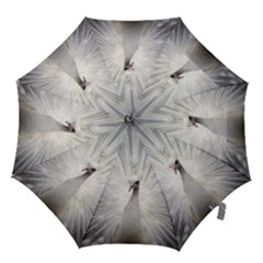 Peacock White Bird Nature Hook Handle Umbrellas (small) by Wegoenart
