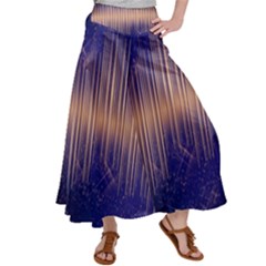 Background Dark Sound Disco Techno Satin Palazzo Pants by Simbadda