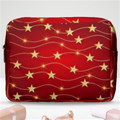 Background Christmas Decoration Make Up Pouch (large) by Wegoenart