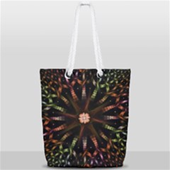 Fractal Colorful Pattern Texture Full Print Rope Handle Tote (small) by Wegoenart
