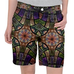 Fractal Detail Elements Pattern Pocket Shorts by Wegoenart