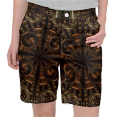Fractal Circle Globes Geometric Pocket Shorts by Wegoenart
