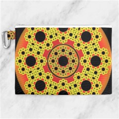 Fractal Art Design Pattern Fractal Canvas Cosmetic Bag (xl) by Wegoenart