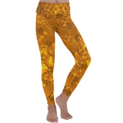 Bubbles Circles Template Texture Kids  Lightweight Velour Classic Yoga Leggings by Wegoenart