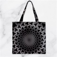 Pattern Abstract Graphic District Zipper Grocery Tote Bag by Wegoenart