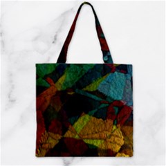 Background Color Template Abstract Zipper Grocery Tote Bag by Wegoenart