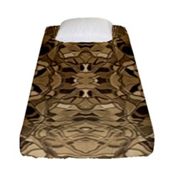 Abstract #8   Ii   Antiqued 6000 Fitted Sheet (single Size)