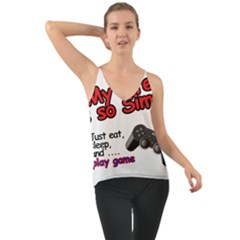 My Life Is Simple Chiffon Cami by Ergi2000