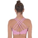 Tropical pattern Cross String Back Sports Bra View2
