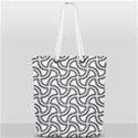 Pattern Monochrome Repeat Full Print Rope Handle Tote (Small) View1