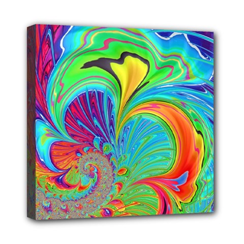 Fractal Art Psychedelic Fantasy Mini Canvas 8  X 8  (stretched) by Pakrebo