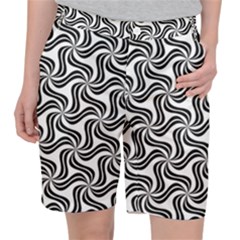 Soft Pattern Repeat Monochrome Pocket Shorts by Pakrebo