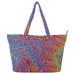 Fractal Psychedelic Fantasy Surreal Full Print Shoulder Bag by Pakrebo