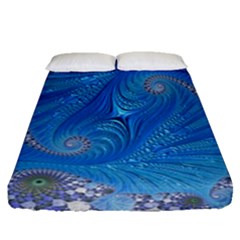 Fractal Artwork Artwork Fractal Art Fitted Sheet (queen Size)