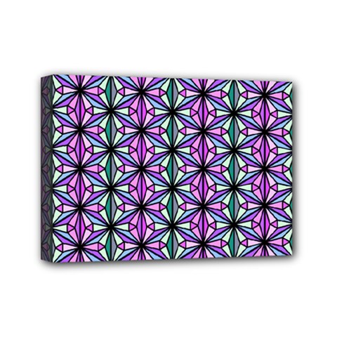Geometric Patterns Triangle Seamless Mini Canvas 7  X 5  (stretched) by Pakrebo