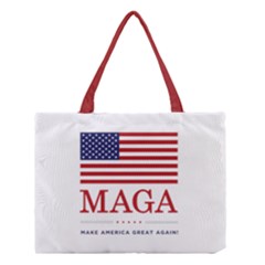 Maga Make America Great Again With Usa Flag Medium Tote Bag by snek