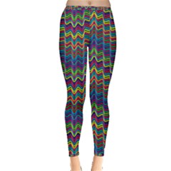 Decorative Ornamental Abstract Wave Inside Out Leggings by Mariart