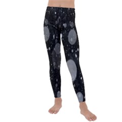 Splatter - Grayscale Kids  Lightweight Velour Leggings by WensdaiAmbrose