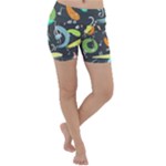 Repetition Seamless Child Sketch Lightweight Velour Yoga Shorts