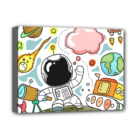 Sketch Cute Child Funny Deluxe Canvas 16  X 12  (stretched)  by Pakrebo