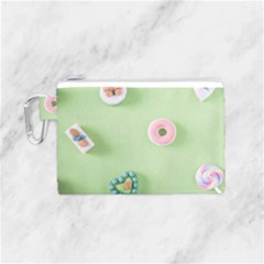 Just Desserts Canvas Cosmetic Bag (small) by WensdaiAmbrose
