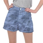 Lines Shapes Pattern Web Creative Stretch Ripstop Shorts