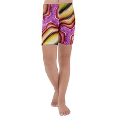 Fractal Mandelbrot Art Wallpaper Kids  Lightweight Velour Capri Yoga Leggings by Pakrebo