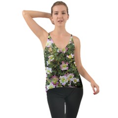Mosaic Structure Pattern Background Chiffon Cami by Pakrebo