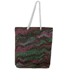 Pattern Structure Background Lines Full Print Rope Handle Tote (large)