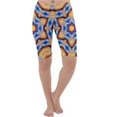 Pattern Abstract Background Art Cropped Leggings 