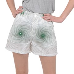Spirograph Pattern Stretch Ripstop Shorts by Mariart