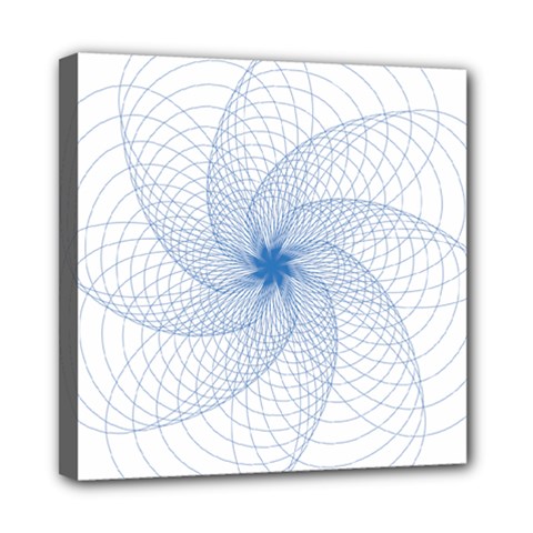 Spirograph Pattern Geometric Mini Canvas 8  X 8  (stretched) by Mariart
