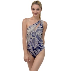 Point De Rose To One Side Swimsuit by Pakrebo