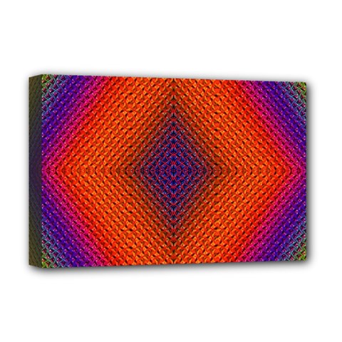 Background Fractals Surreal Design Deluxe Canvas 18  X 12  (stretched) by Pakrebo
