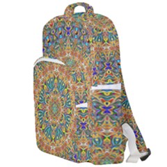 Colorful Pattern Color Double Compartment Backpack by Pakrebo