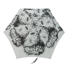 Dog Animal Domestic Animal Doggie Mini Folding Umbrellas by Wegoenart