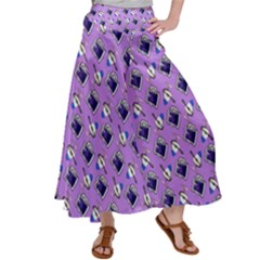 Kawaii Grape Rootbeer Satin Palazzo Pants by snowwhitegirl