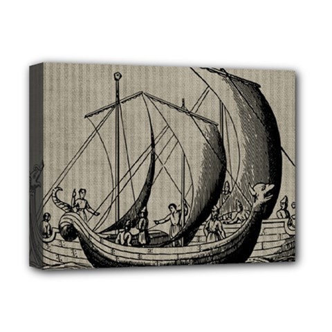 Vintage Ship Deluxe Canvas 16  X 12  (stretched) 