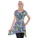 Leaves Leaf Nature Ecological Short Sleeve Side Drop Tunic View1
