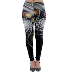 Fractal Bulbs Fantasy Curve Lightweight Velour Leggings by Pakrebo