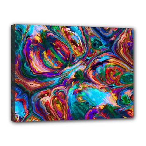 Seamless Abstract Colorful Tile Canvas 16  X 12  (stretched)