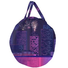 Architecture Home Skyscraper Giant Round Zipper Tote by Sudhe