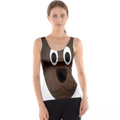 Dog Pup Animal Canine Brown Pet Tank Top by Sudhe