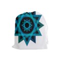 Transparent Triangles Drawstring Pouch (Large) View1