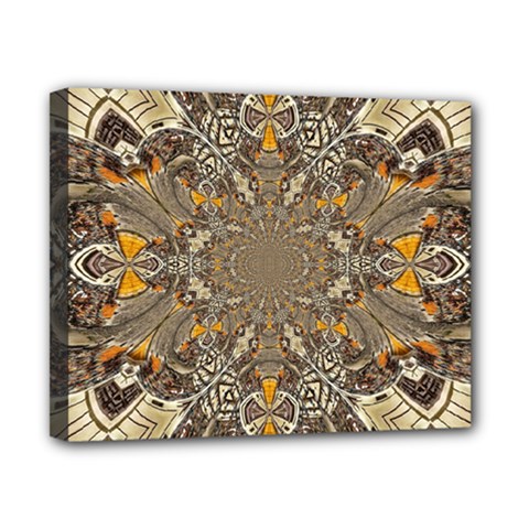 Abstract Digital Geometric Pattern Canvas 10  X 8  (stretched) by Sudhe