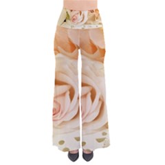 Roses Plate Romantic Blossom Bloom So Vintage Palazzo Pants by Sudhe