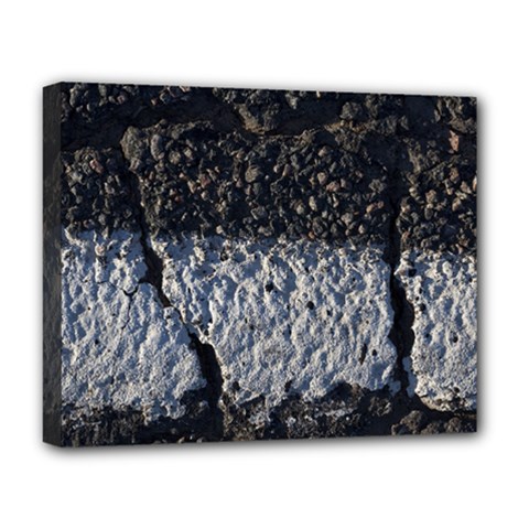 Asphalt Road  Deluxe Canvas 20  X 16  (stretched) by rsooll