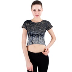 Asphalt Road  Crew Neck Crop Top by rsooll