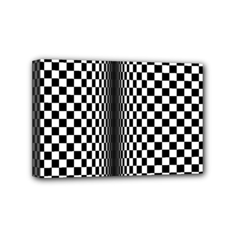 Art Optical Black White Contrast Mini Canvas 6  X 4  (stretched) by Pakrebo